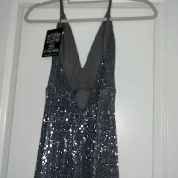 V Neck Sequin Gown - NWT - Picture 3 of 3